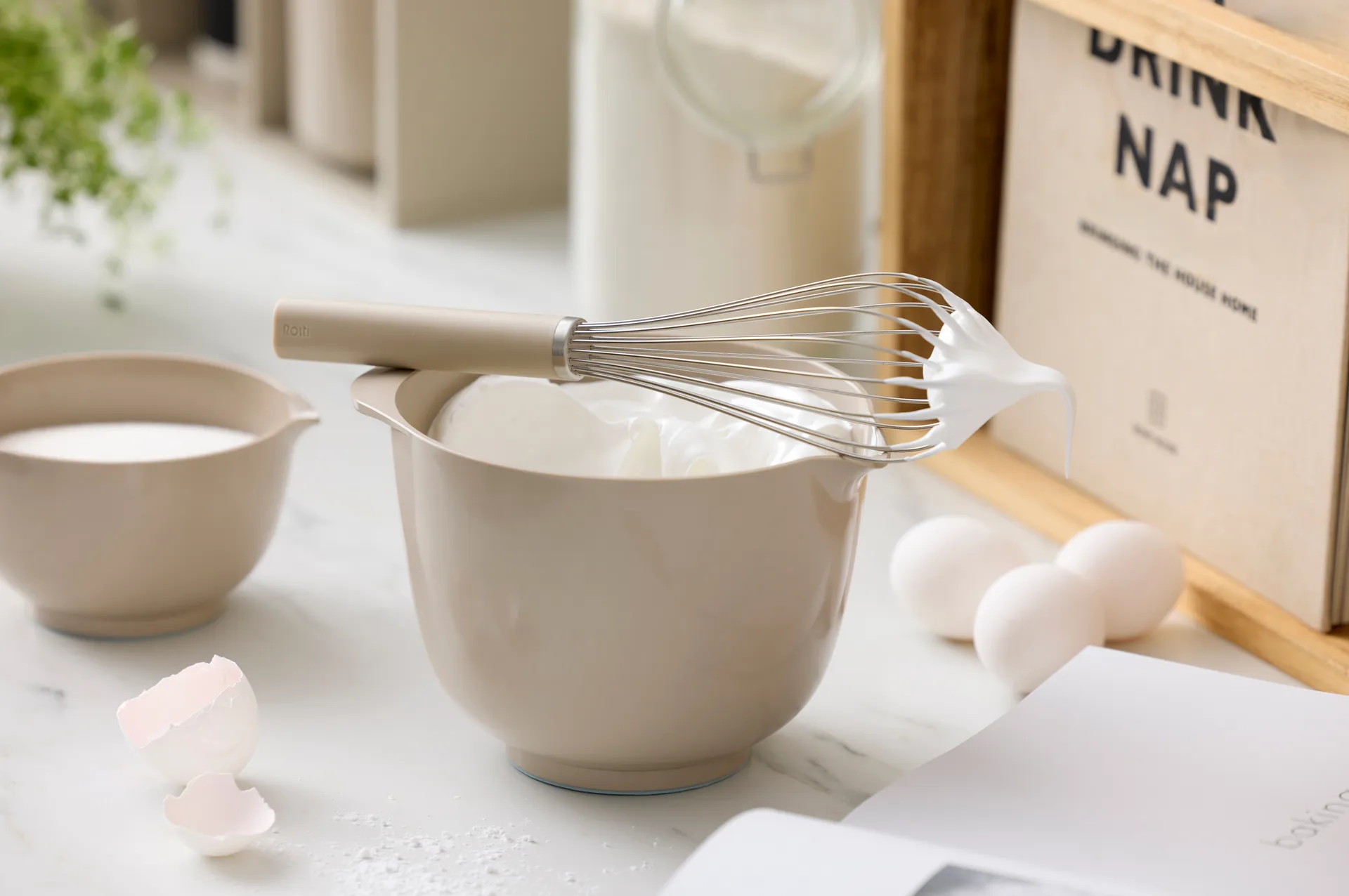 Emma ballongvisp stål 27 cm, Humus Rosti