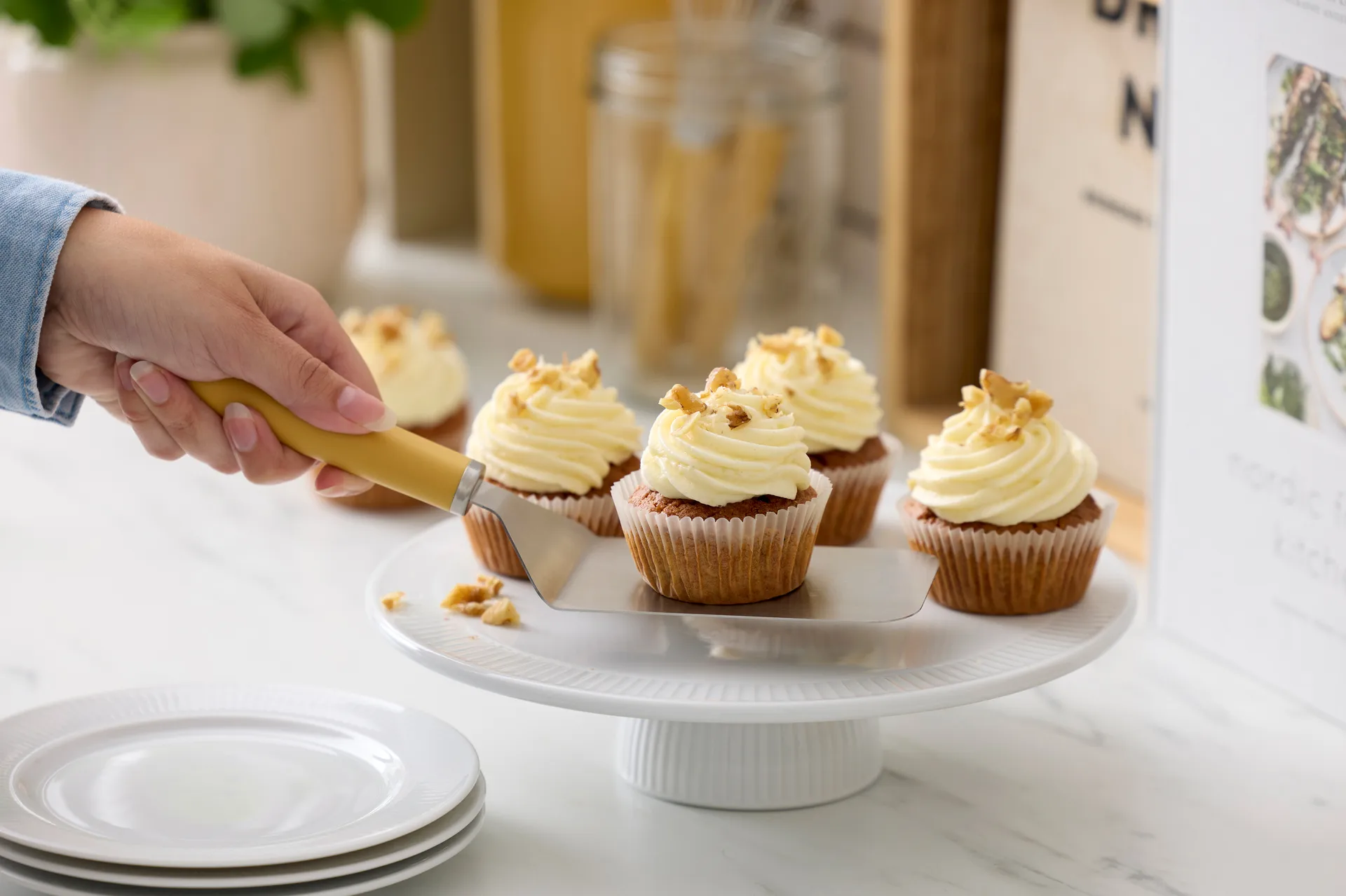 Emma palettkniv bred stål 26 cm, Curry Rosti