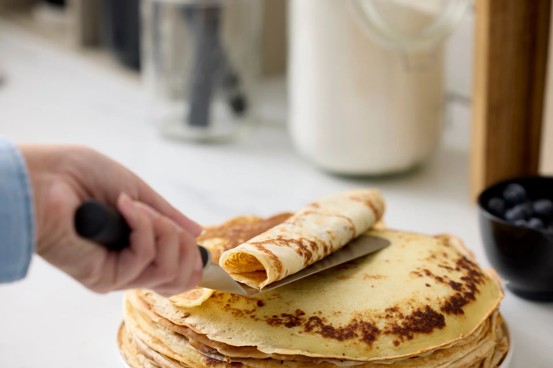 Emma palettkniv smal stål 33 cm, Black Rosti