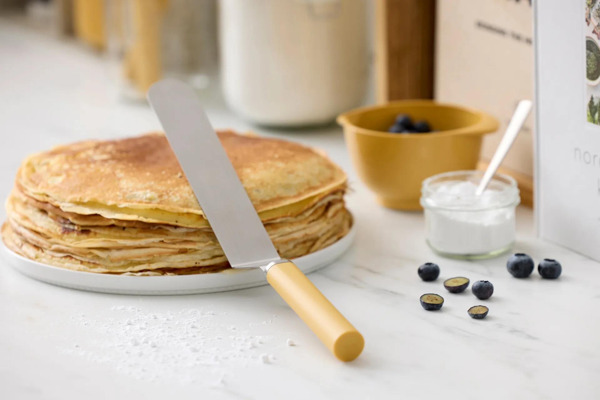 Emma palettkniv smal stål 33 cm, Curry Rosti