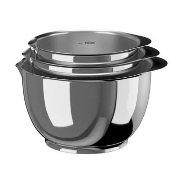 Margrethe skålset 3 delar - Rostfritt stål - Rosti