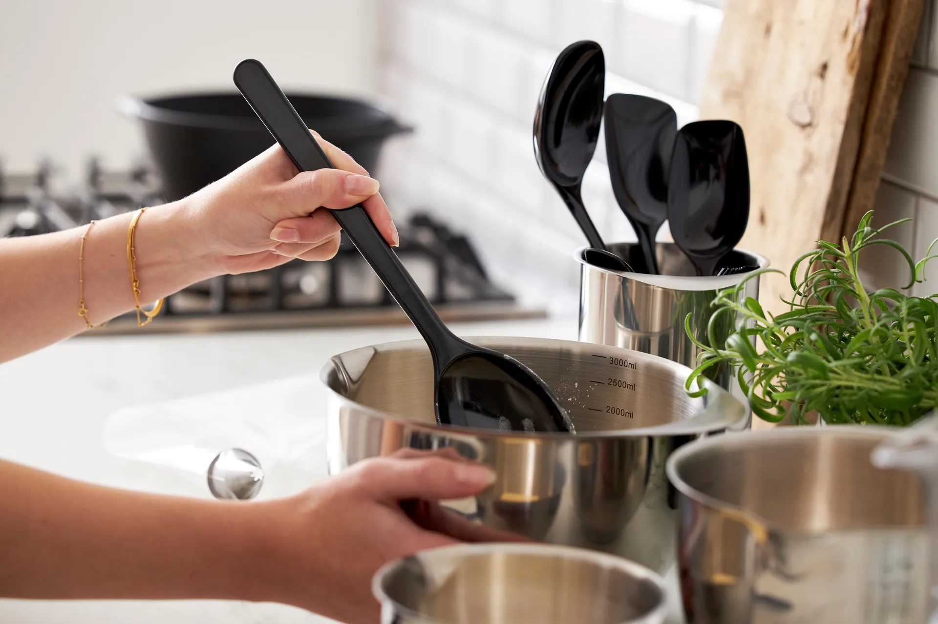 Margrethe skålset 3 delar, Rostfritt stål Rosti