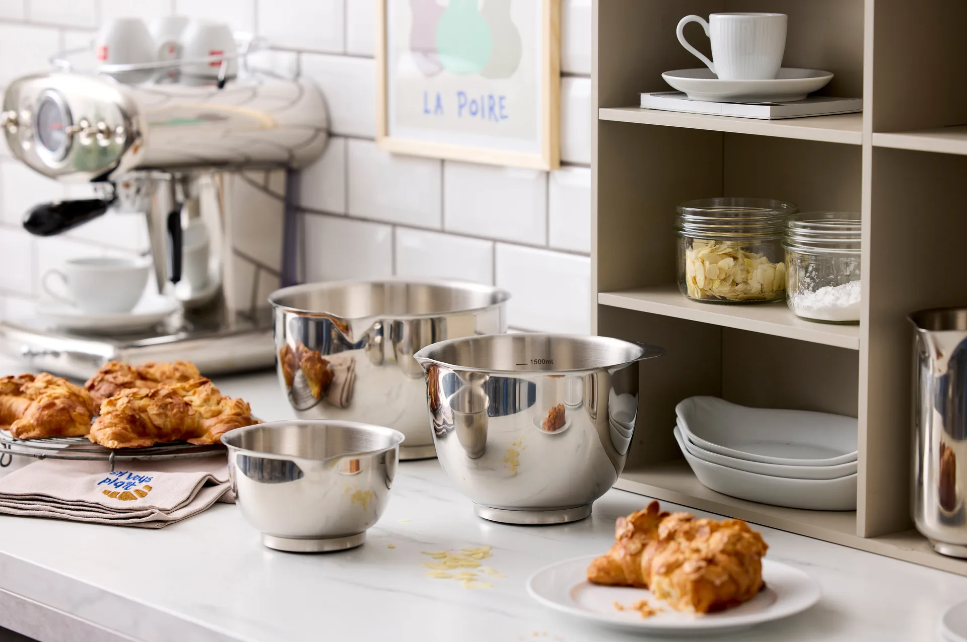 Margrethe skålset 3 delar, Rostfritt stål Rosti