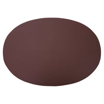 Ørskov Ørskov bordstablett läder oval 47×34 cm Brun