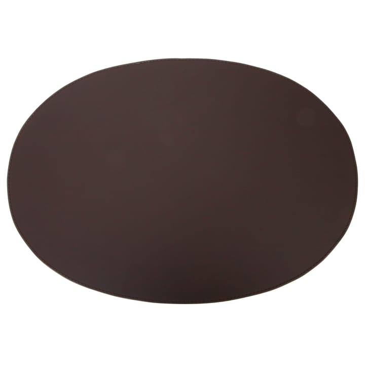 Ørskov bordstablett läder oval 47x34 cm, Chocolate Ørskov