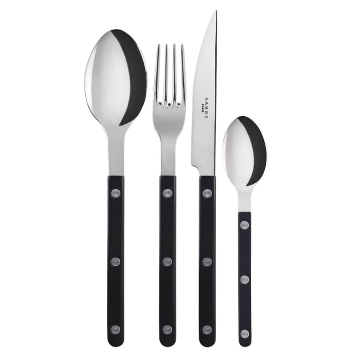 Bistrot bestick shiny 24 delar, Black SABRE Paris