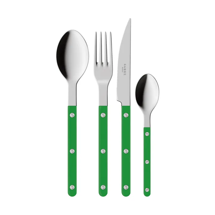 Bistrot solid bestickset 4 delar - Garden green - SABRE Paris