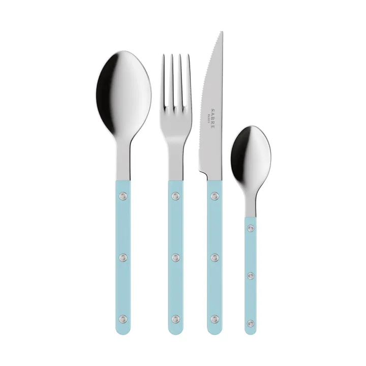 Bistrot solid bestickset 4 delar - Pastel blue - SABRE Paris