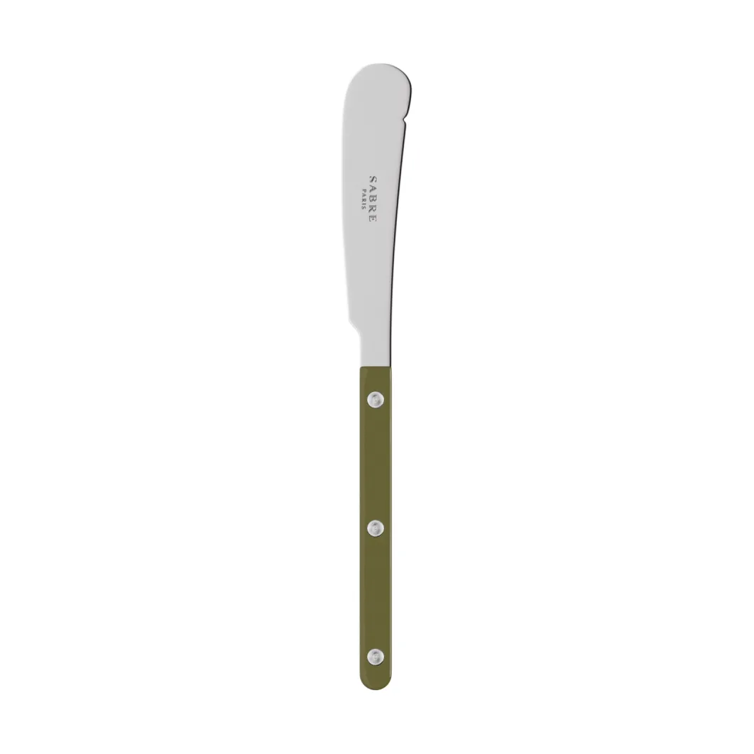 Bistrot solid smörkniv 16 cm, Green fern SABRE Paris