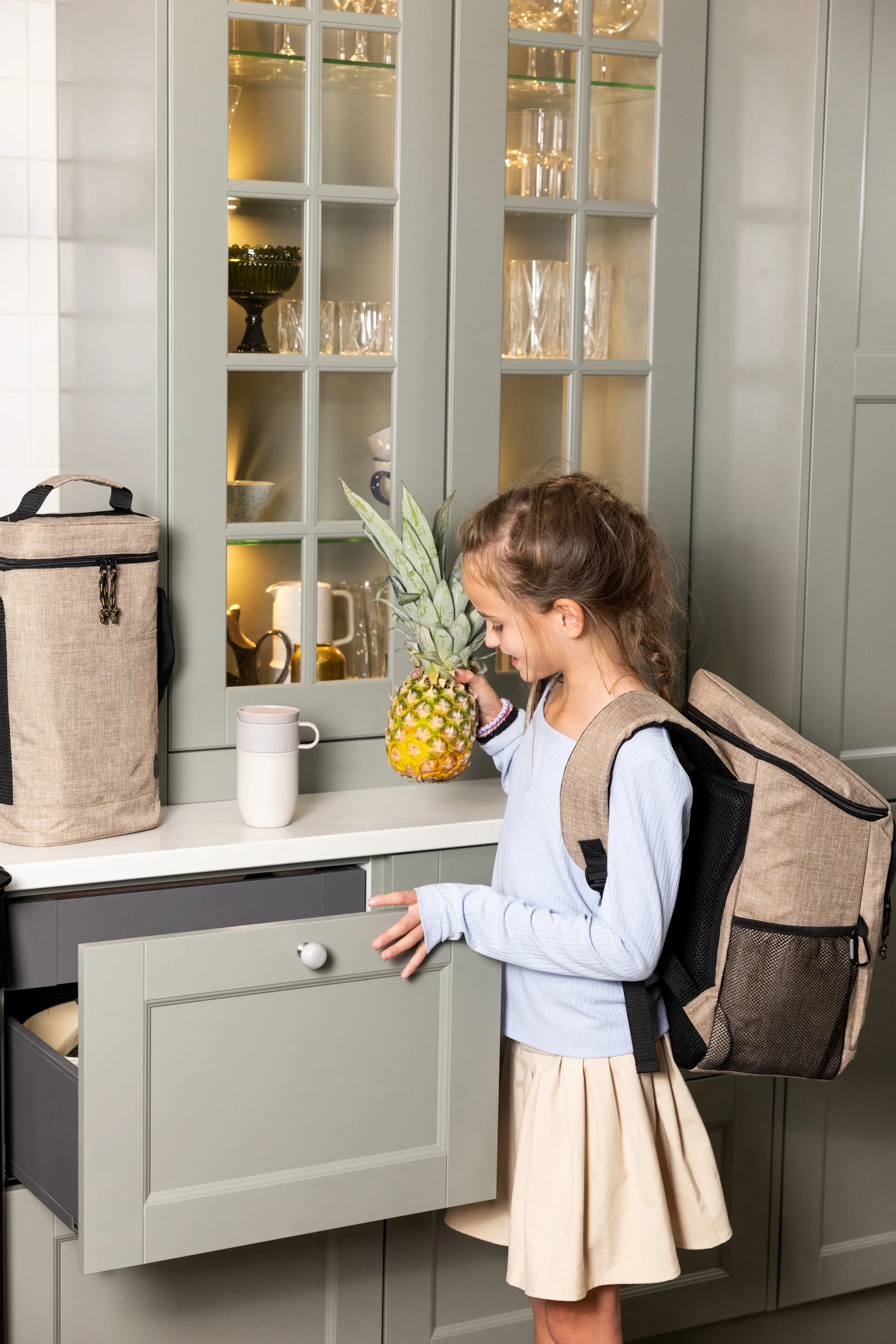 City kylväska hög 9 L, Beige Sagaform