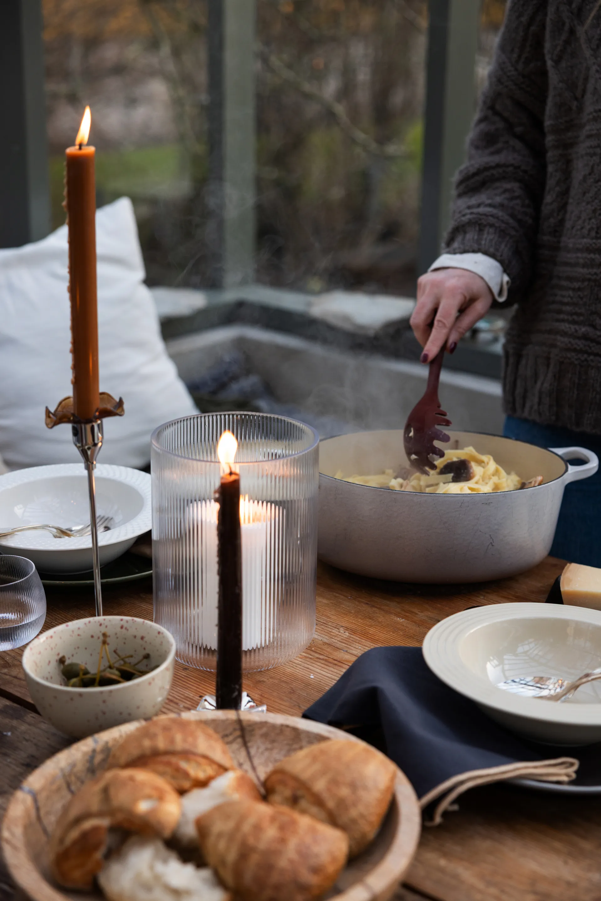 Coffee & More djup tallrik Ø22 cm, Beige Sagaform