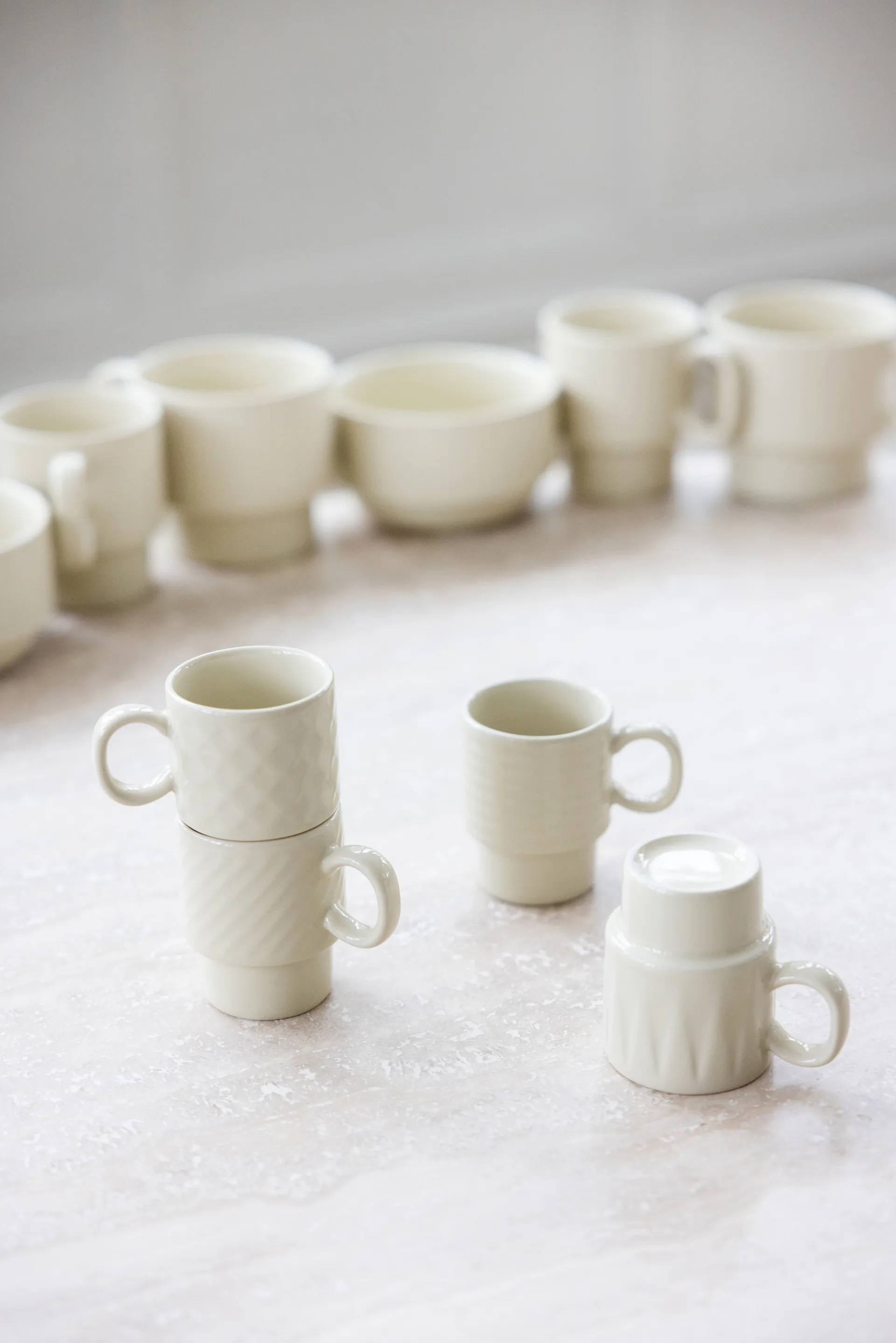 Coffee & More espressokopp 4-pack, Beige Sagaform