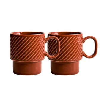 Läs mer om Sagaform Coffee & More kaffemugg 2-pack Terrakotta