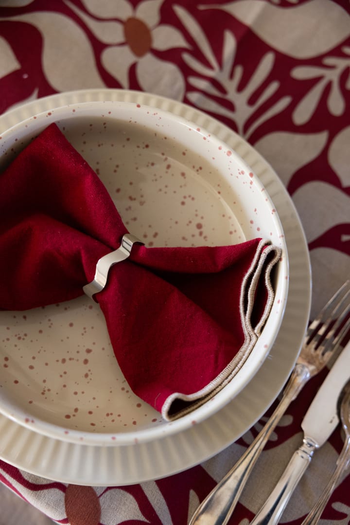 Ditte serveringsskål, Beige-vinröd Sagaform