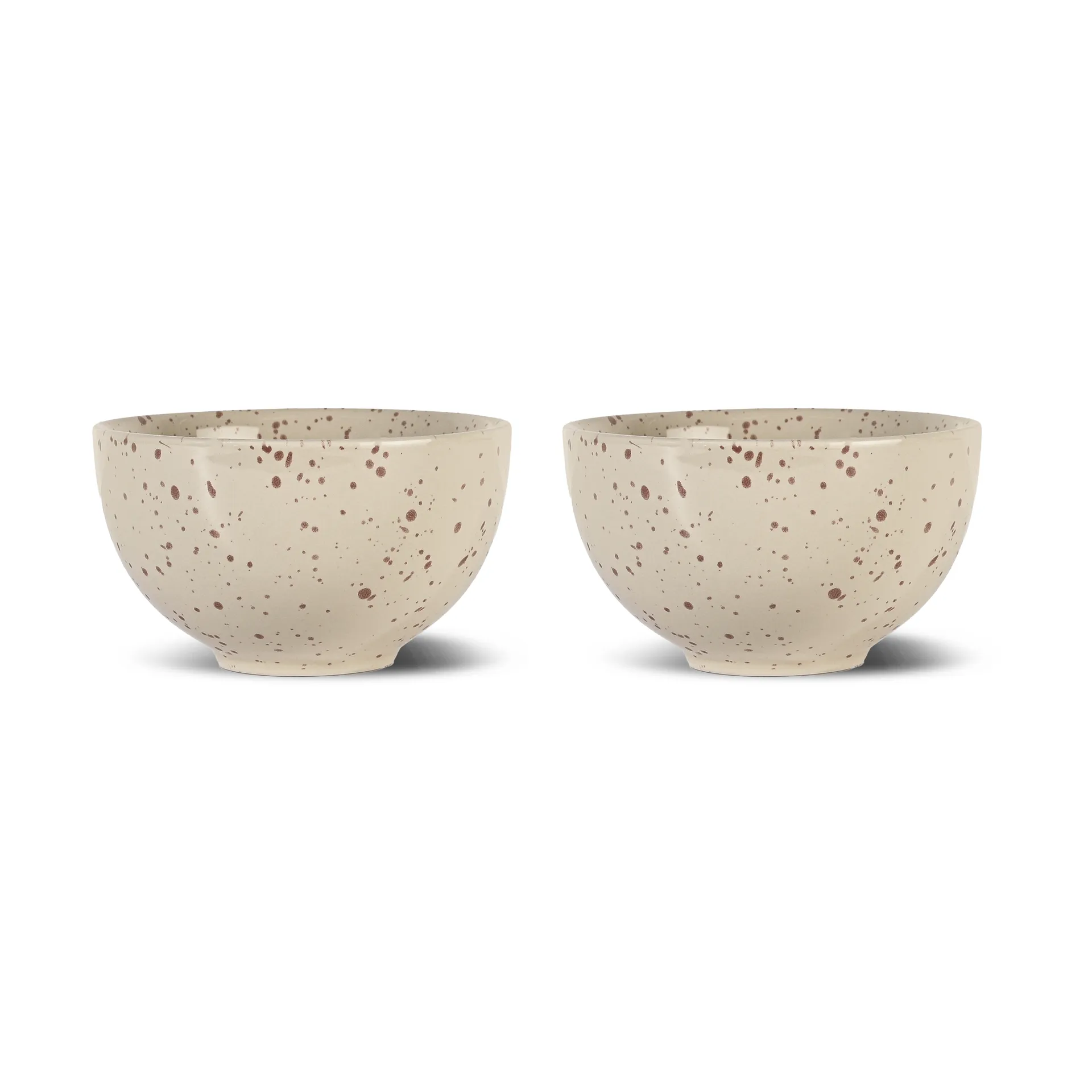 Ditte skål 2-pack, Beige-vinröd Sagaform