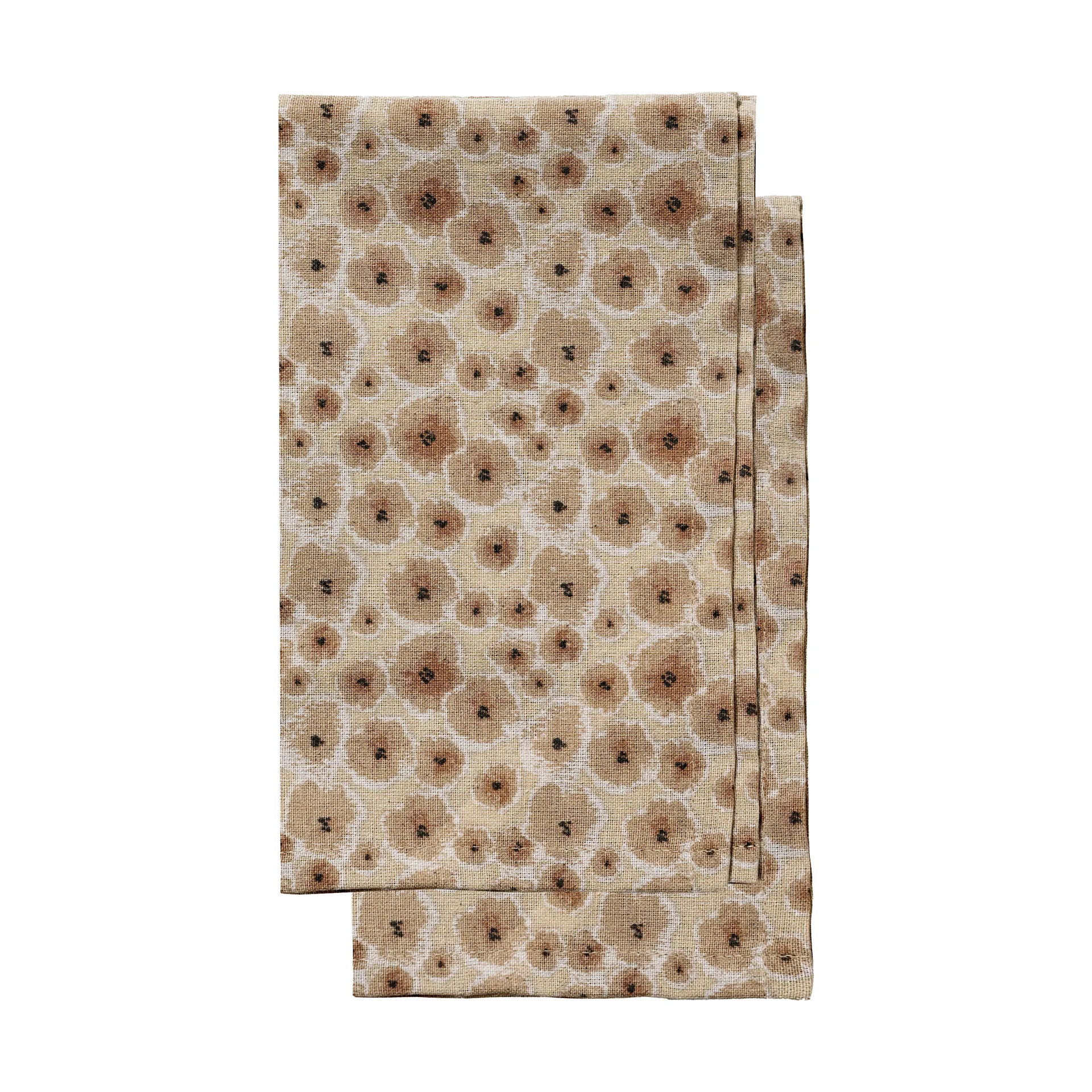 Edith kökshandduk 50x70 cm 2-pack, Mixad beige Sagaform