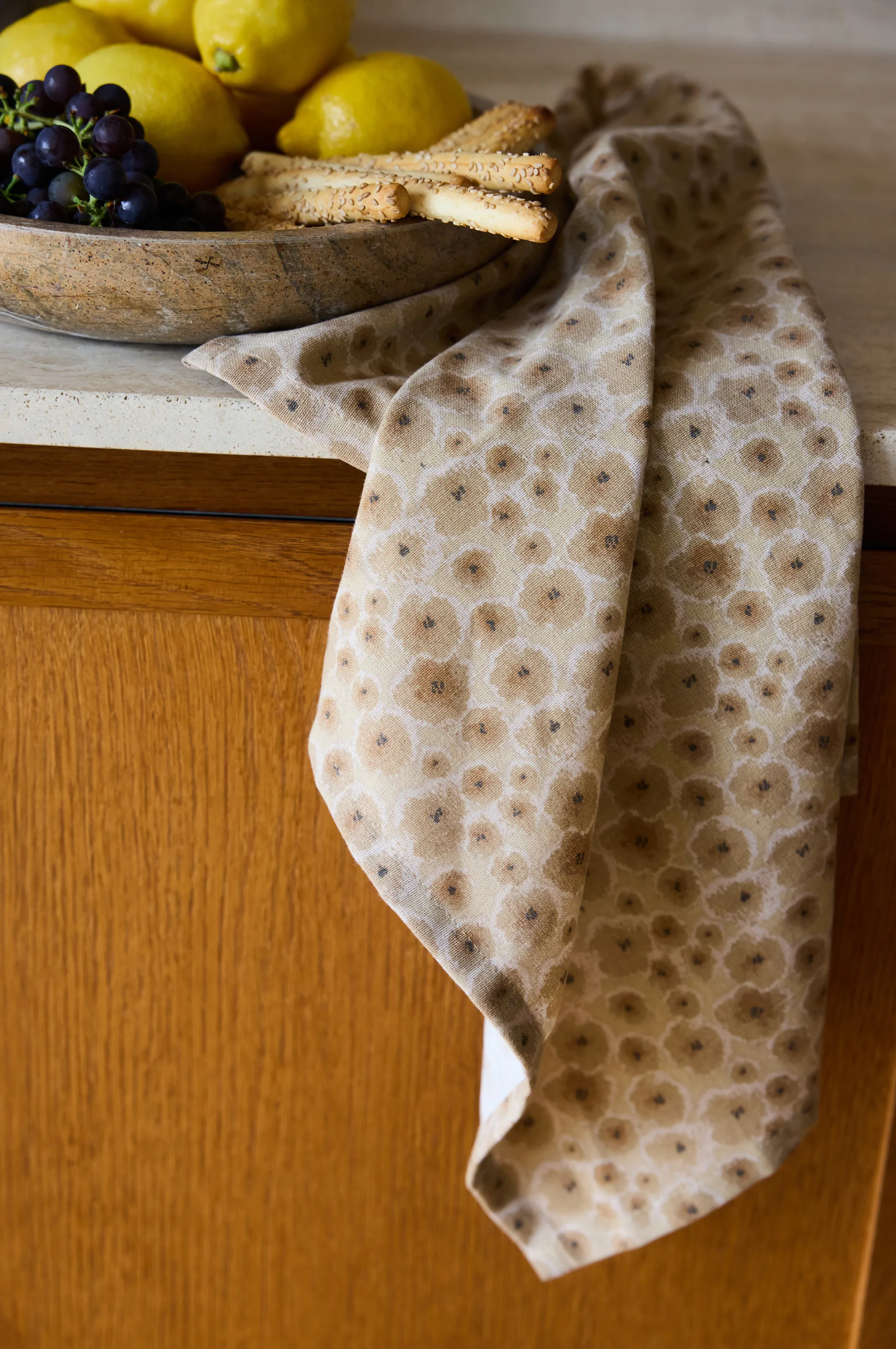 Edith kökshandduk 50x70 cm 2-pack, Mixad beige Sagaform