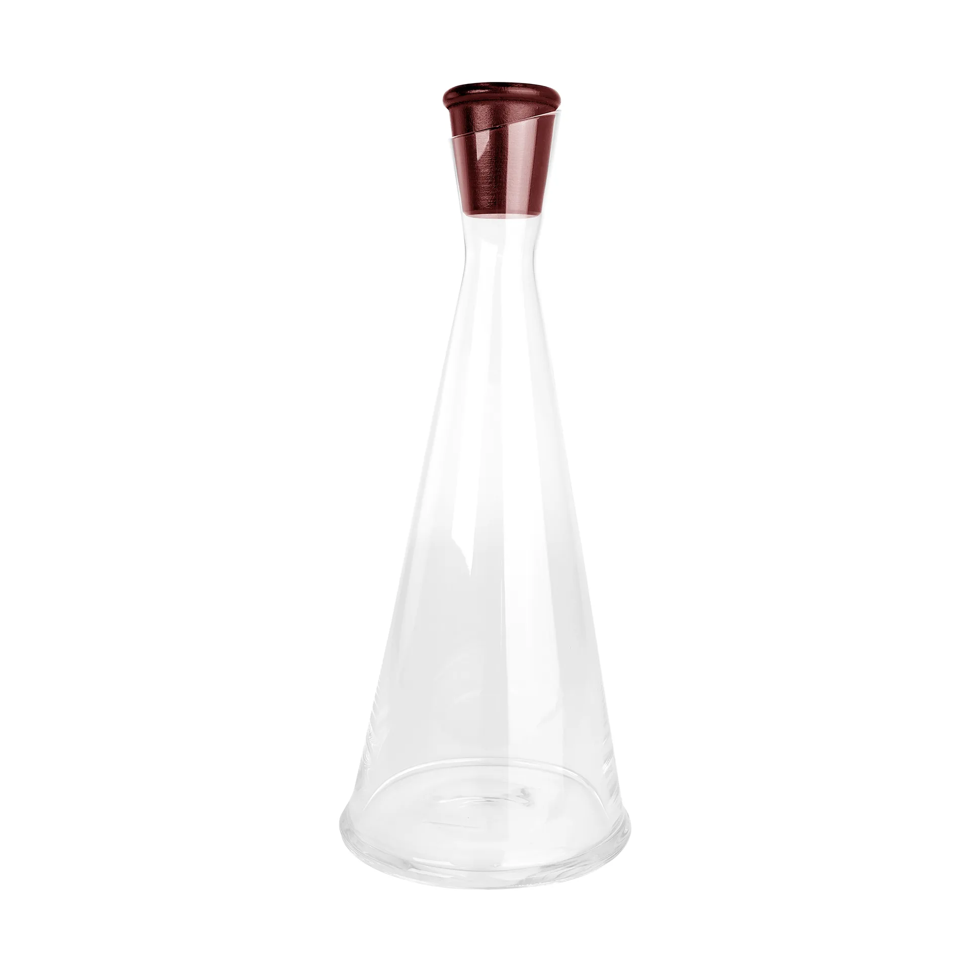Sagaform Gurken karaff Klar-mörkröd, 1,2 L