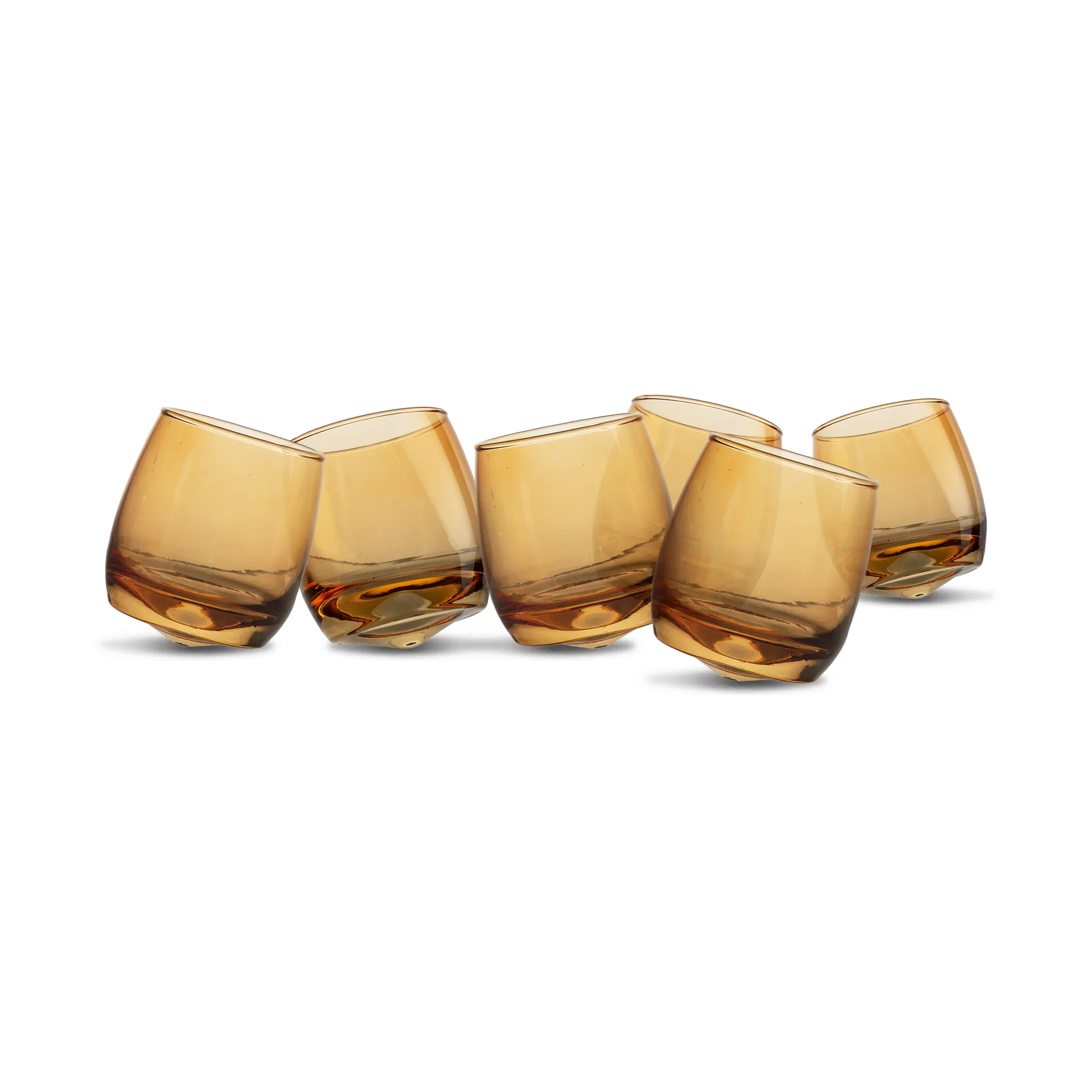 Sagaform tumblers med rundad botten 30 cl 6-pack, Amber Sagaform