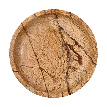 Sten skål stor Ø28 cm - Brun skogsmarmor - Sagaform
