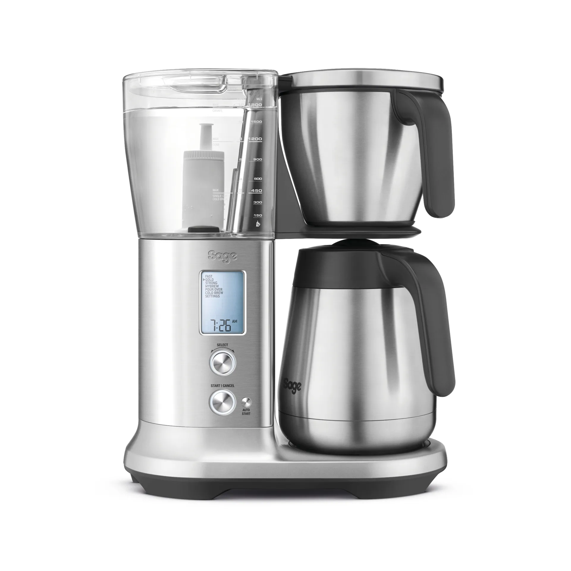 Sage SDC 450 kaffebryggare, Brushed steel Sage