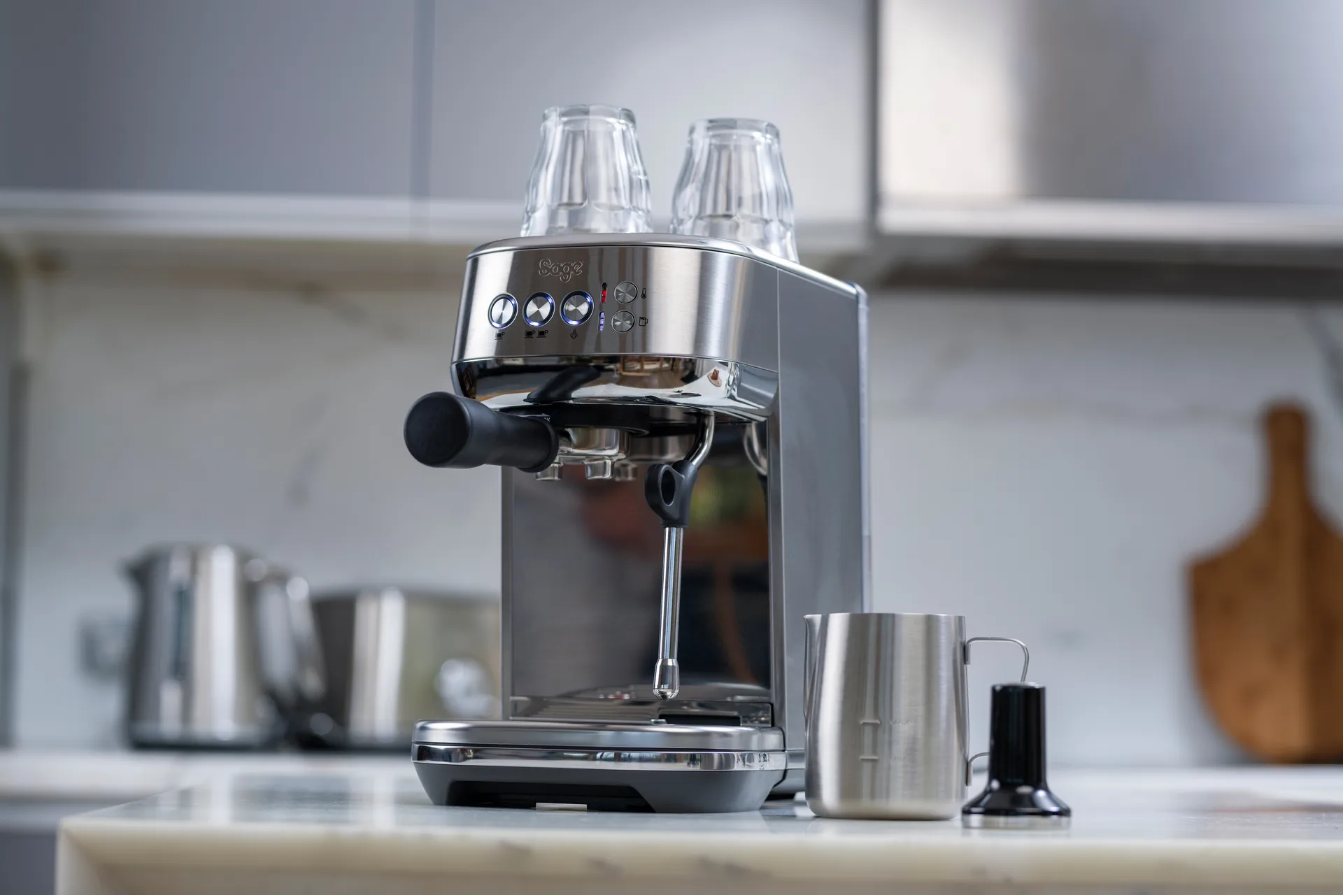 Sage SES 500 espressomaskin, Brushed steel Sage