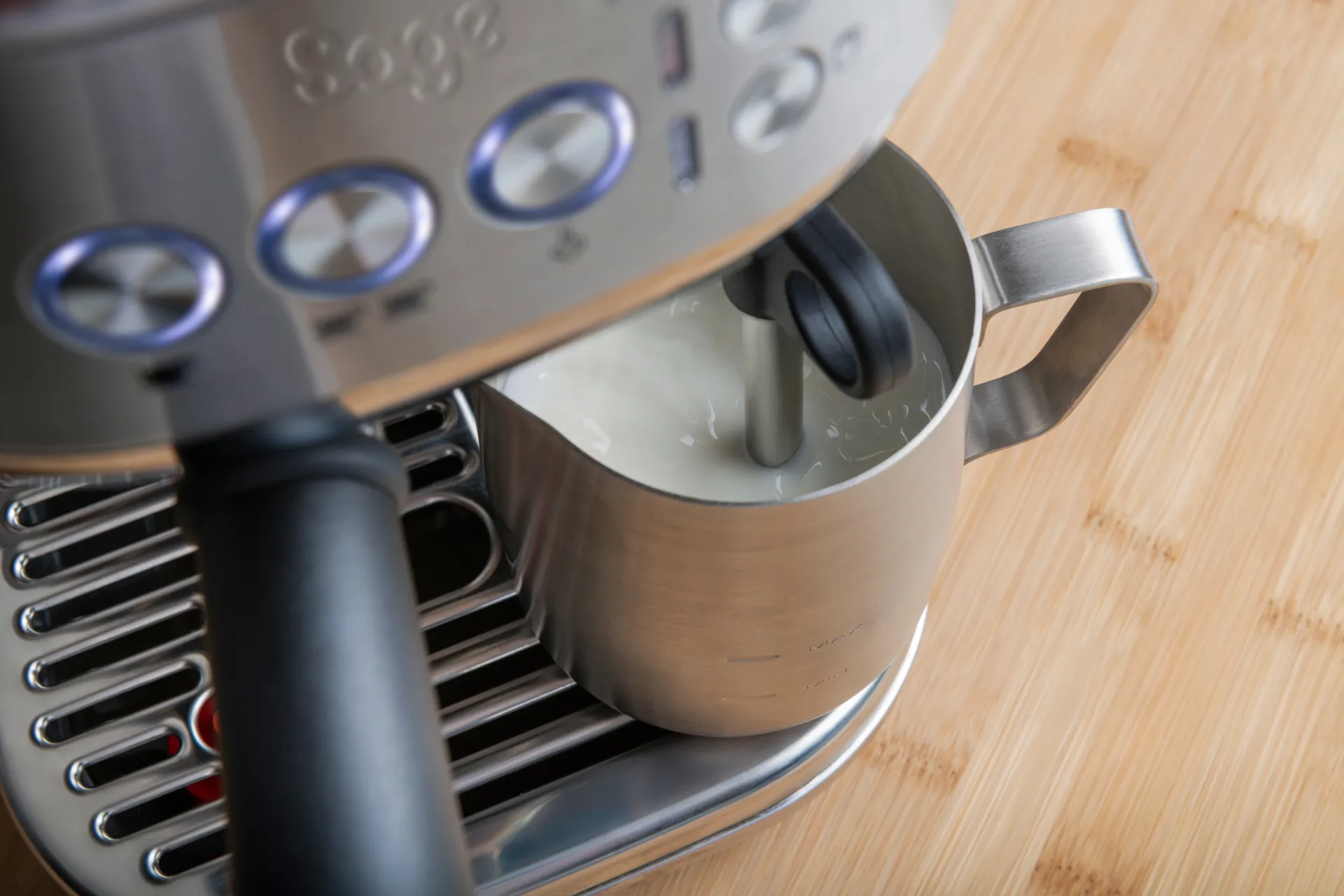 Sage SES 500 espressomaskin, Brushed steel Sage