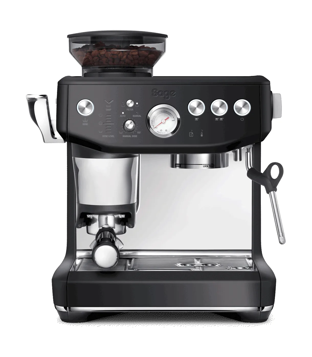 Sage SES 876 halvautomatisk espressomaskin, Black Truffle Sage