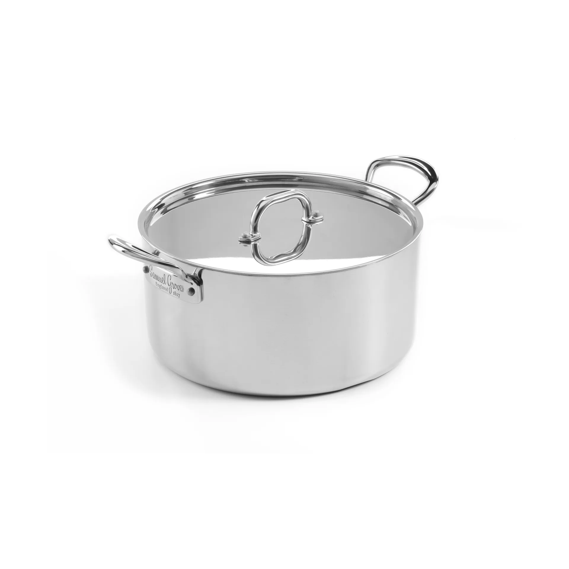 Samuel Groves gryta med lock rostfritt stål, 3 L Samuel Groves
