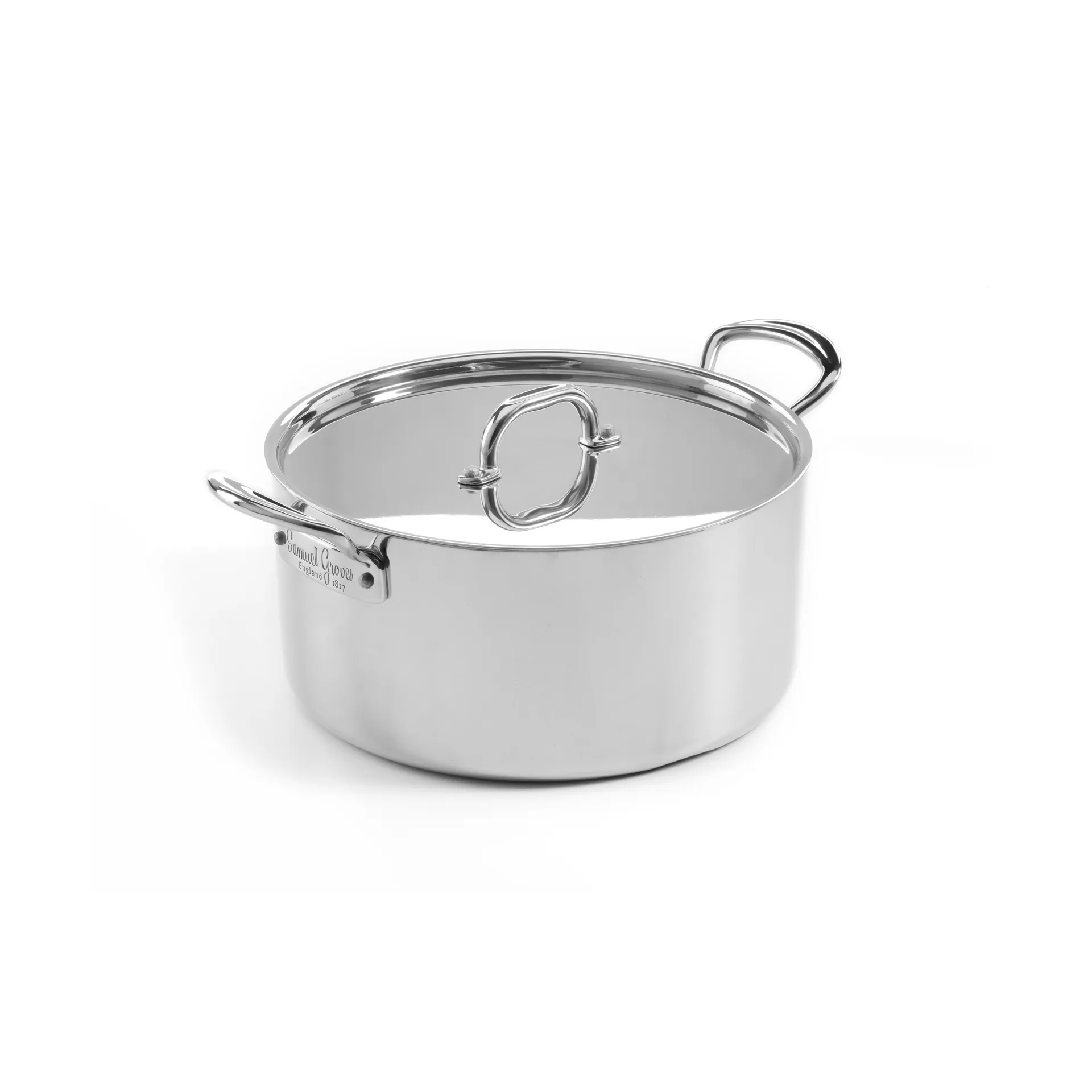 Samuel Groves gryta med lock rostfritt stål, 5 L Samuel Groves