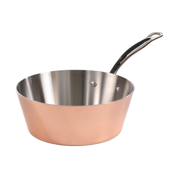 Samuel Groves utsvängd kastrull koppar, 2 L Samuel Groves