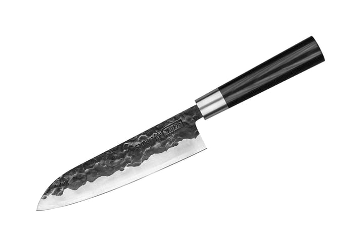 Blacksmith Santokukniv 18 cm, Svart Samura