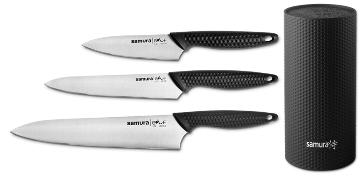 Golf knivset 4 delar - Svart - Samura