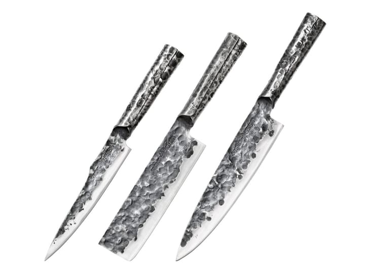 Meteora knivset 3 delar, Stål Samura