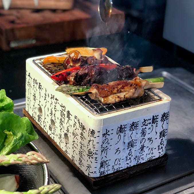 Satake Hibachi bordsgrill, Rektangulär Satake