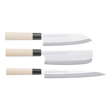 Satake Satake Houcho knivset nakiri sashimi & santoku 3 delar