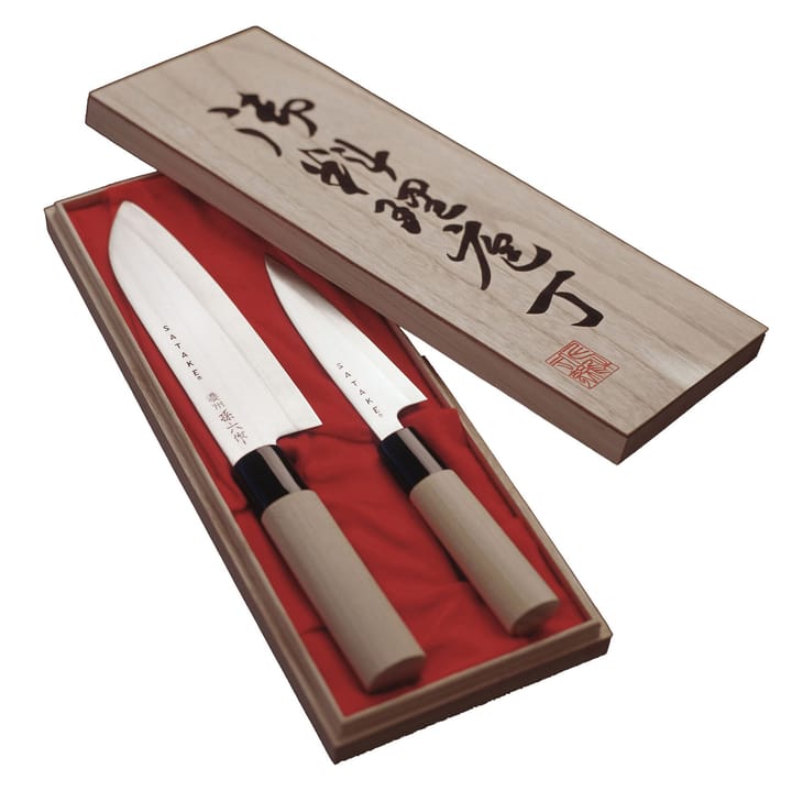 Satake Houcho knivset petty & santoku, 2 delar Satake