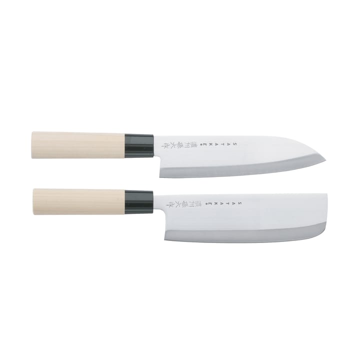 Satake Houcho knivset santoku & nakiri, 2 delar Satake