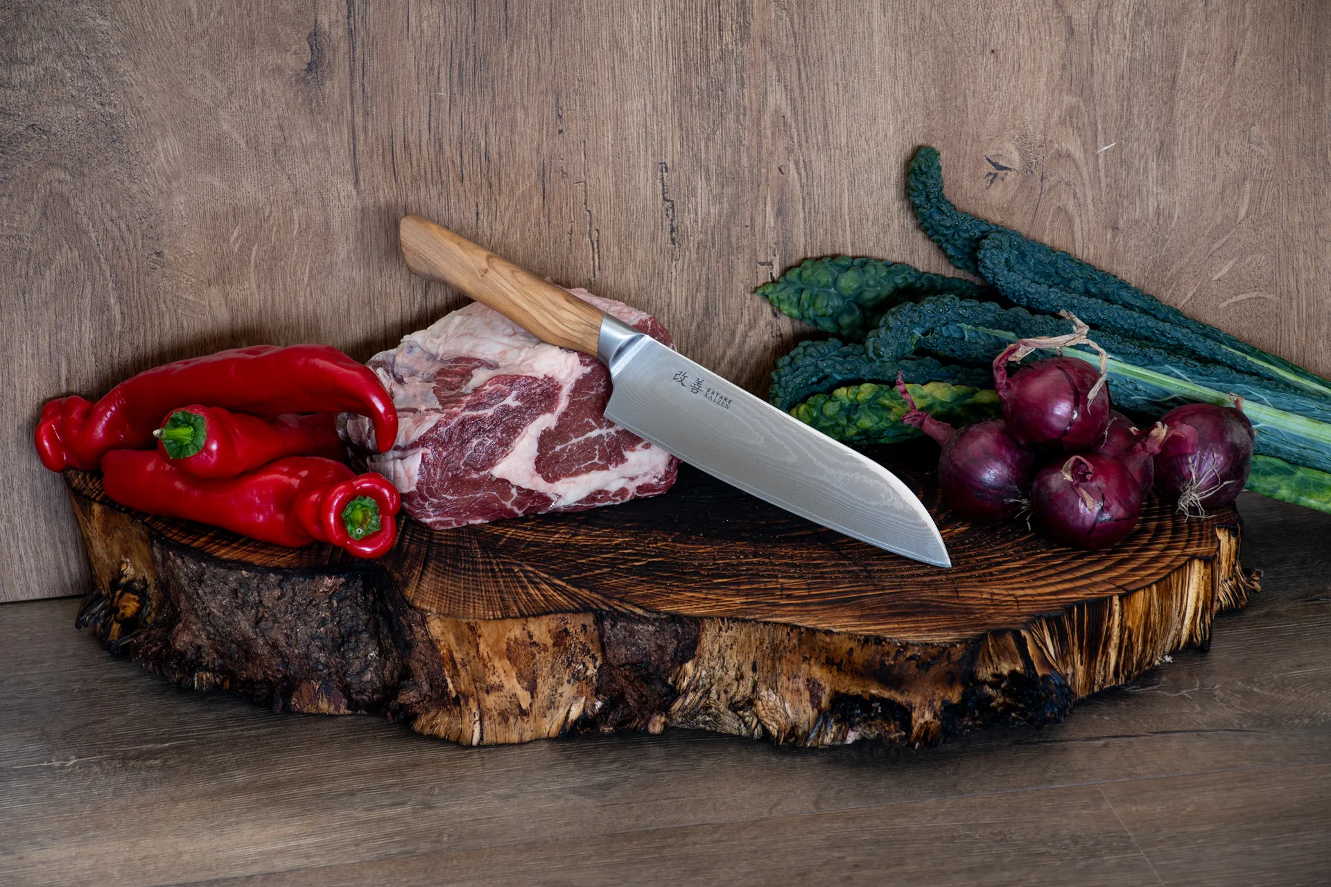 Satake Kaizen Santoku kockkniv, 18 cm Satake