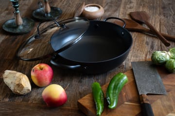 Satake kastrull i lättviktsgjutjärn glaslock - 26 cm - Satake
