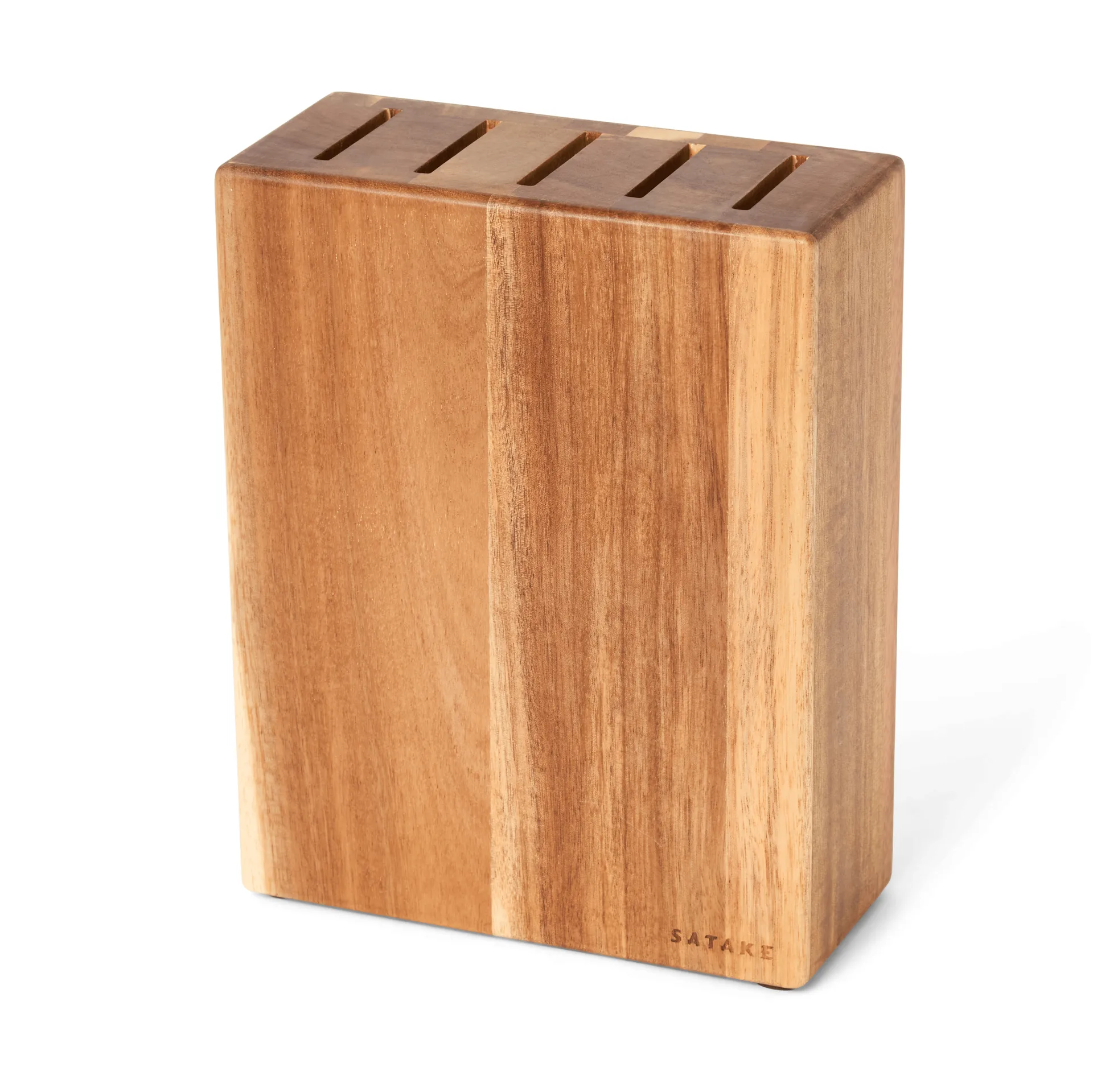 Satake Satake knivställ Akacia, 5 knivar, 22,8x18x8 cm