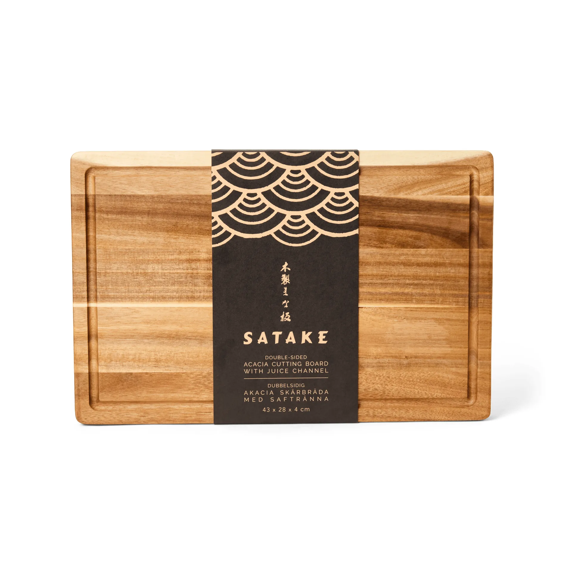 Satake skärbräda, Akacia, oljad, 43,2x27,9x3,8 cm Satake