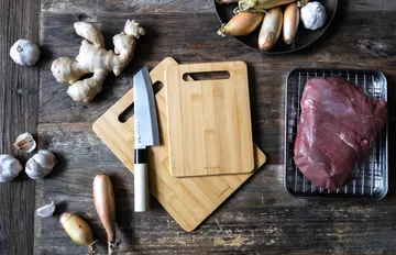 Satake skärbräda - Bambu, 2 delar - Satake