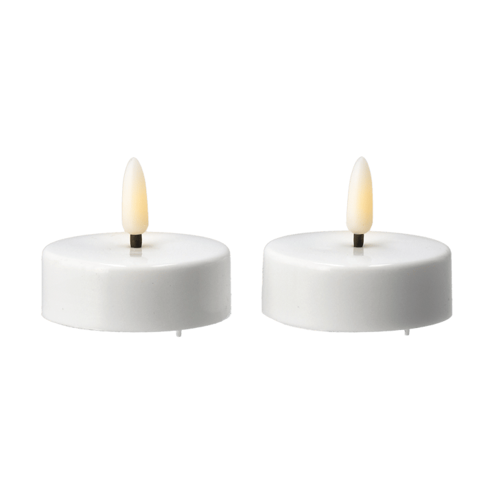 Bright värmeljus LED Ø5,8 cm 2-pack, White Scandi Essentials
