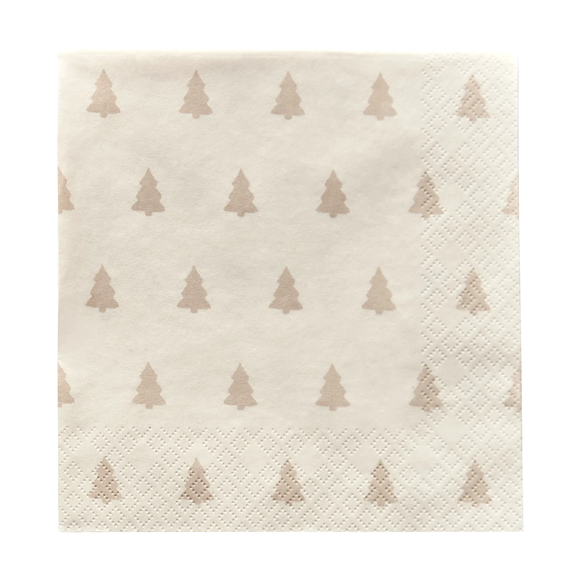Linen trees servett 33x33 cm 20-pack, Sand Scandi Essentials