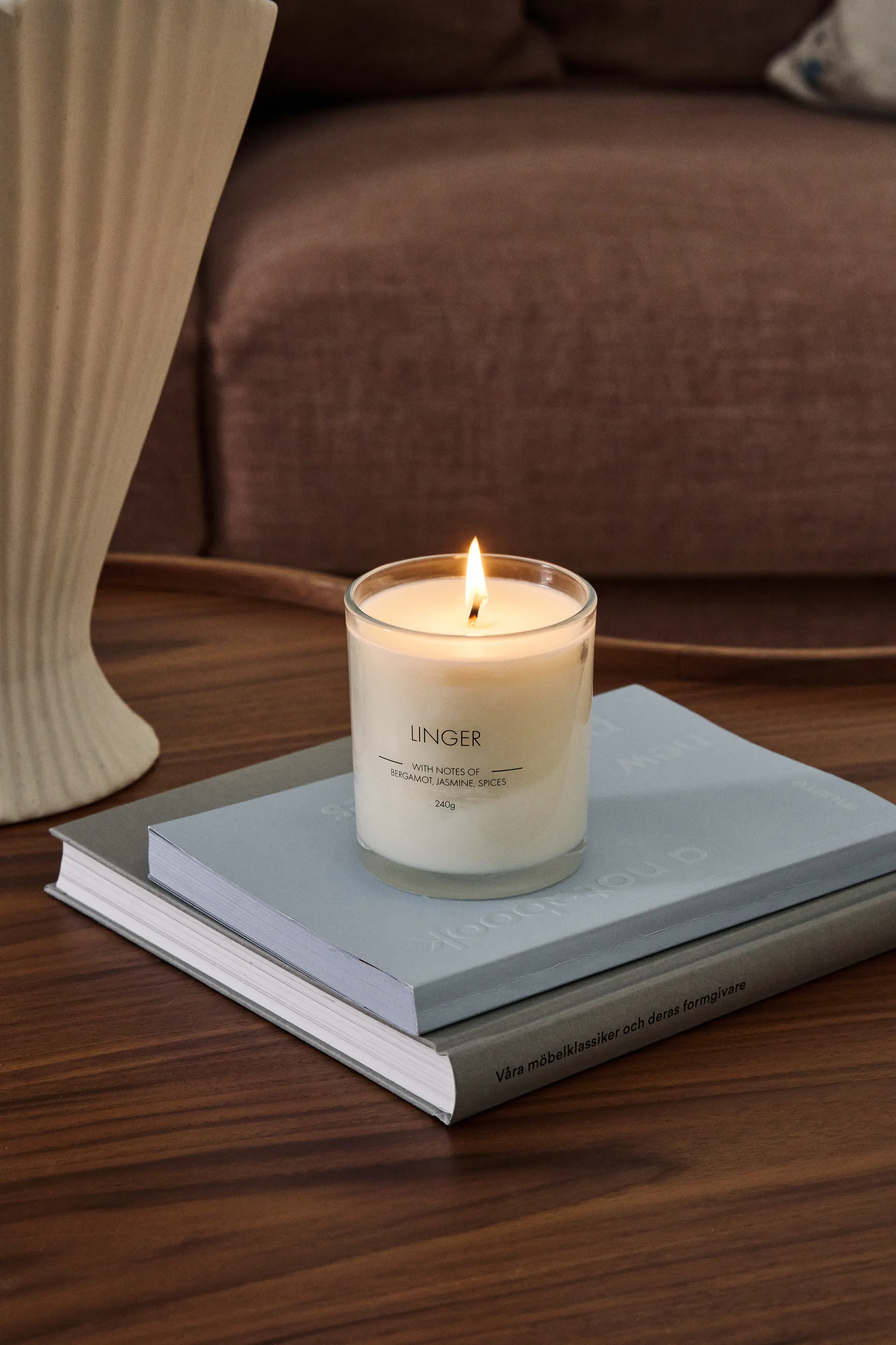 Linger doftljus, 240 g Scandi Essentials