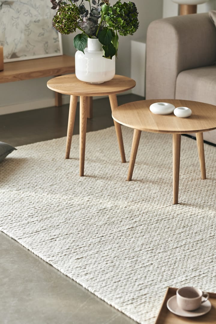 Braided ullmatta naturvit, 170x240 cm Scandi Living