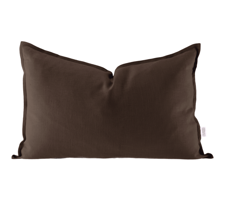 Calm kuddfodral linne 40x60 cm, Chocolate Brown Scandi Living