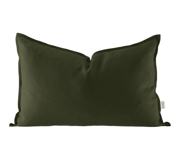 Calm kuddfodral linne 40x60 cm, Forest Green Scandi Living