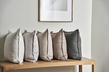 Calm kuddfodral linne 50x50 cm - Charcoal  - Scandi Living